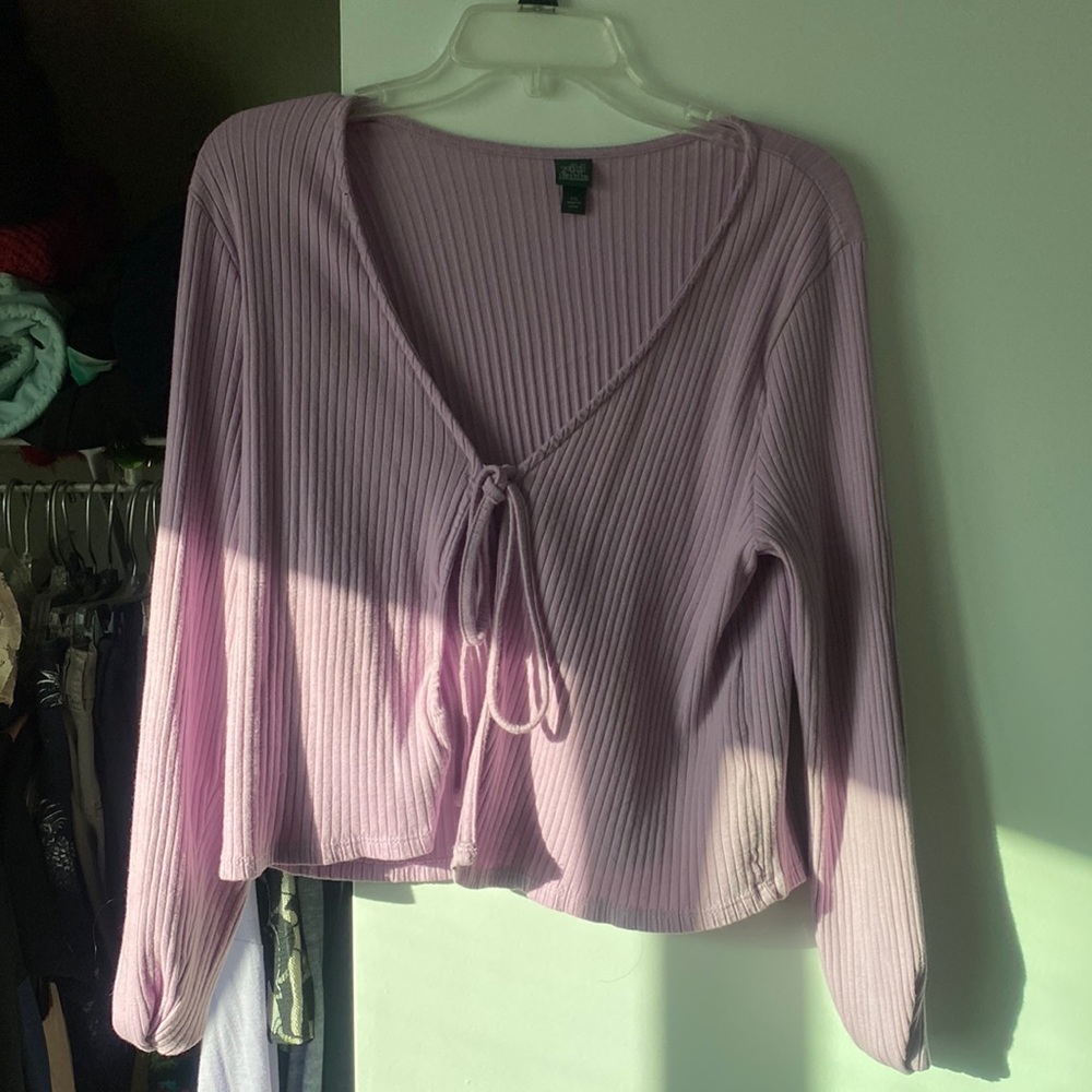 Wild Fable Lavender Tie Front Cardigan Size XXL